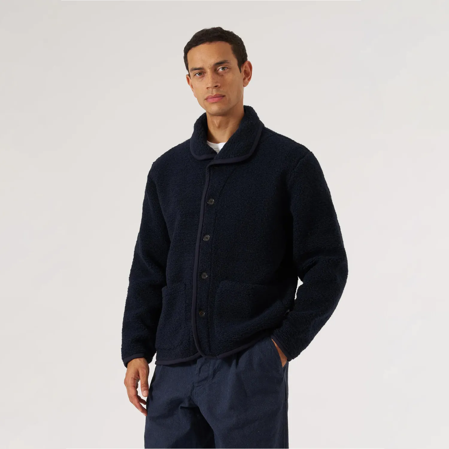 Lancaster Jacket - Alvar Fleece Navy sold by Stomping Ground product image thumbnail 3