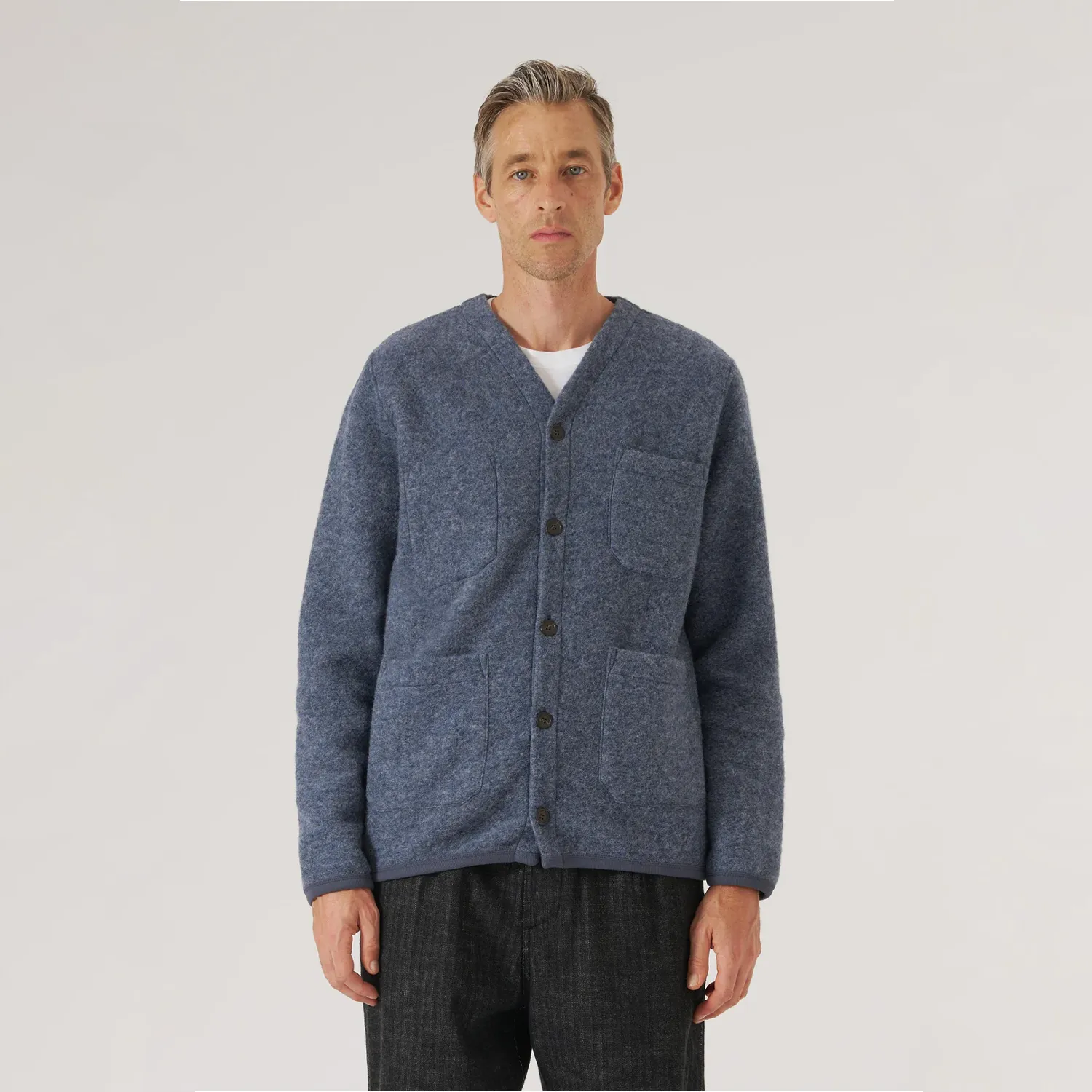 Cardigan Wool Fleece - Slate Blue sold by Stomping Ground product image thumbnail 3