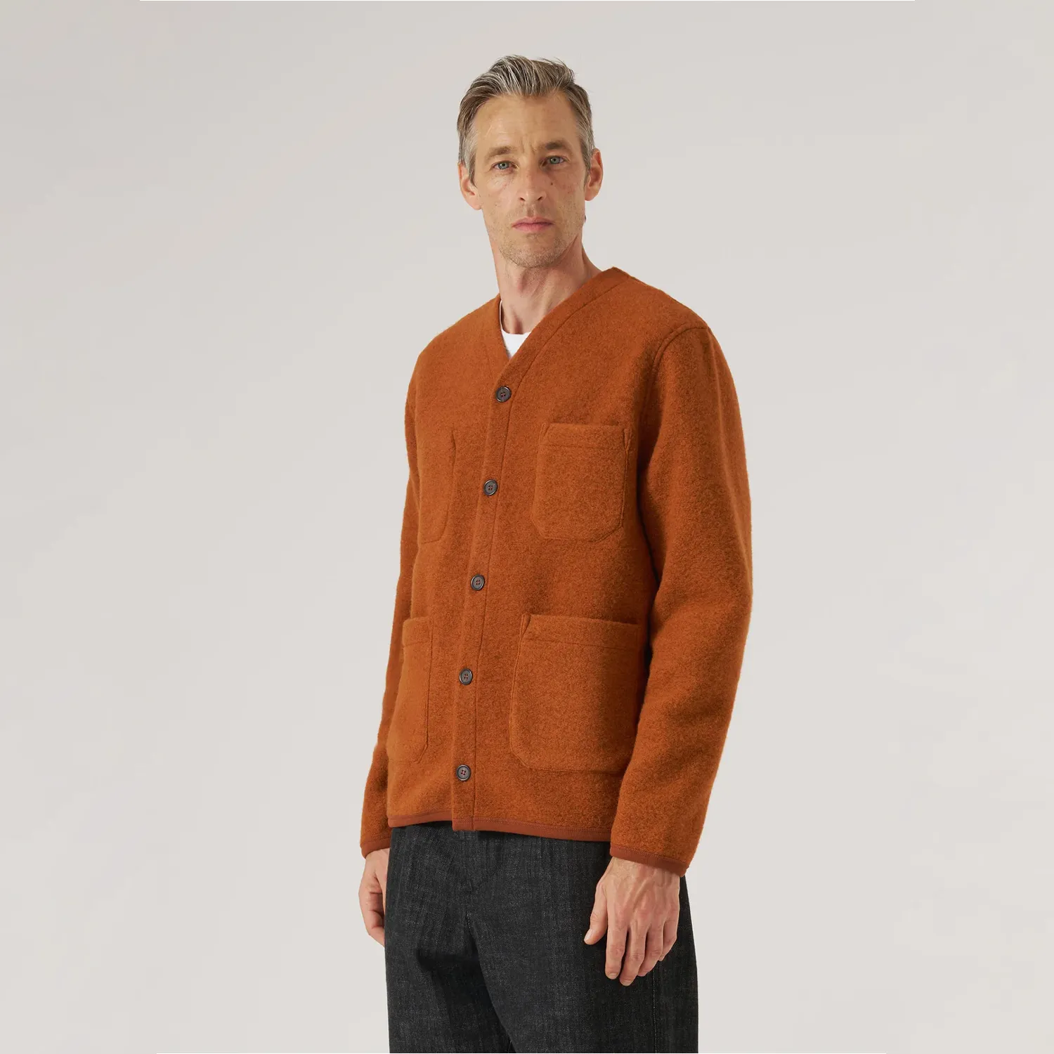 Cardigan Wool Fleece - Rust sold by Stomping Ground product image thumbnail 3