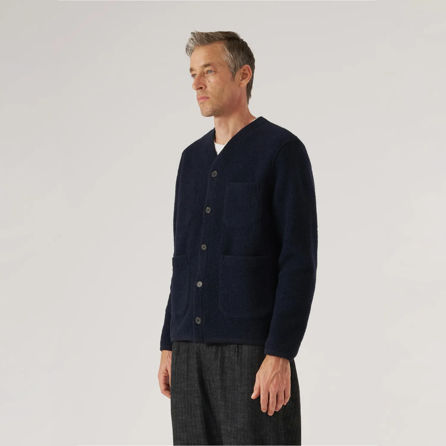 Cardigan Wool Fleece - Navy sold by Stomping Ground product image thumbnail 2