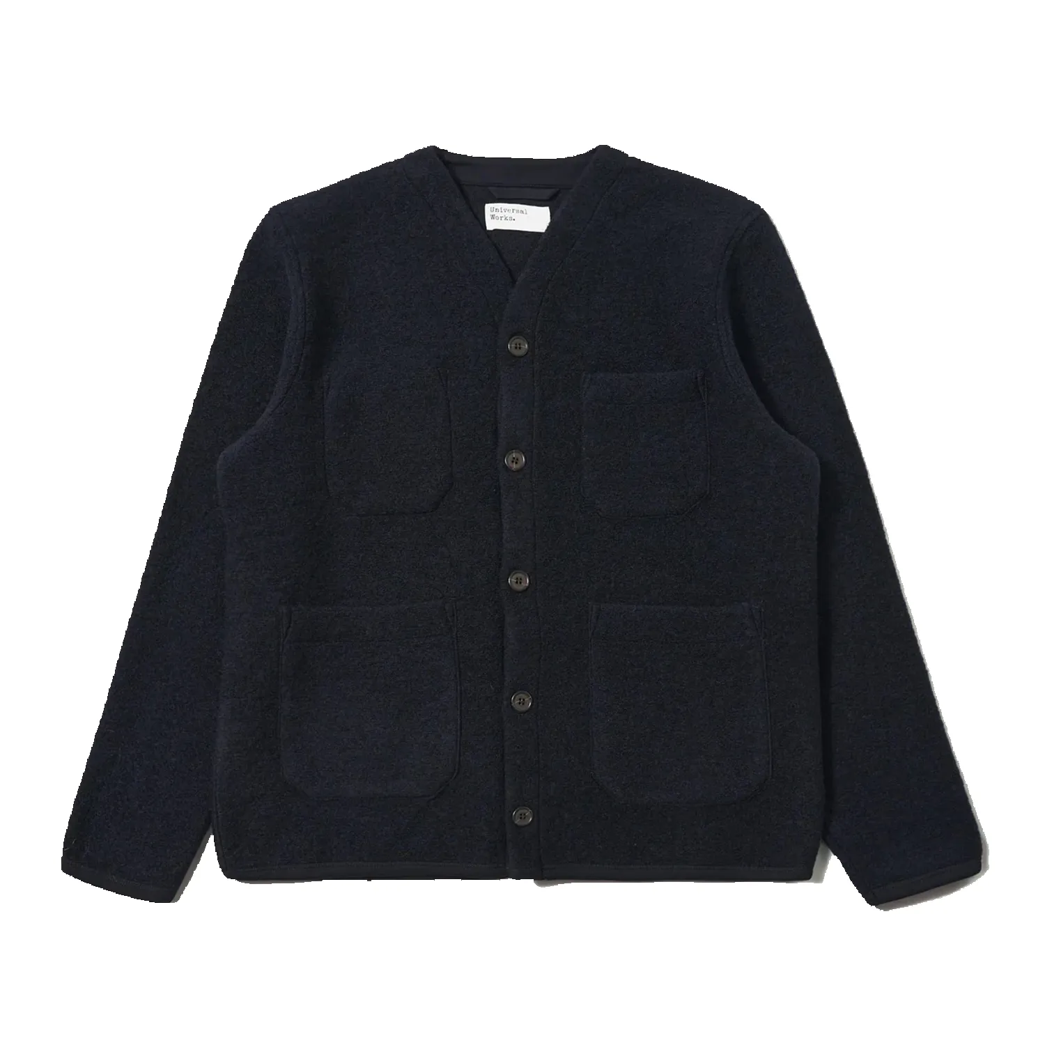 Cardigan Wool Fleece - Navy sold by Stomping Ground