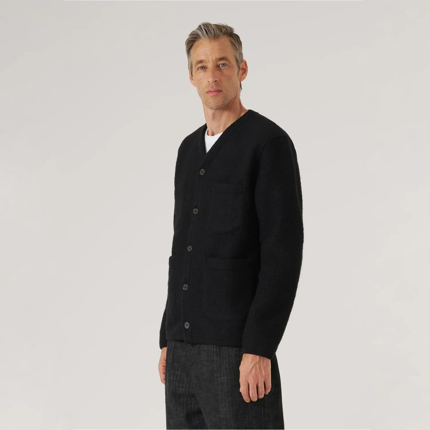 Cardigan Wool Fleece - Black sold by Stomping Ground product image thumbnail 3