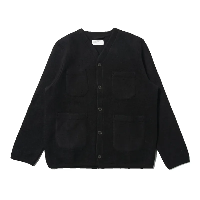 Cardigan Wool Fleece - Black sold by Stomping Ground