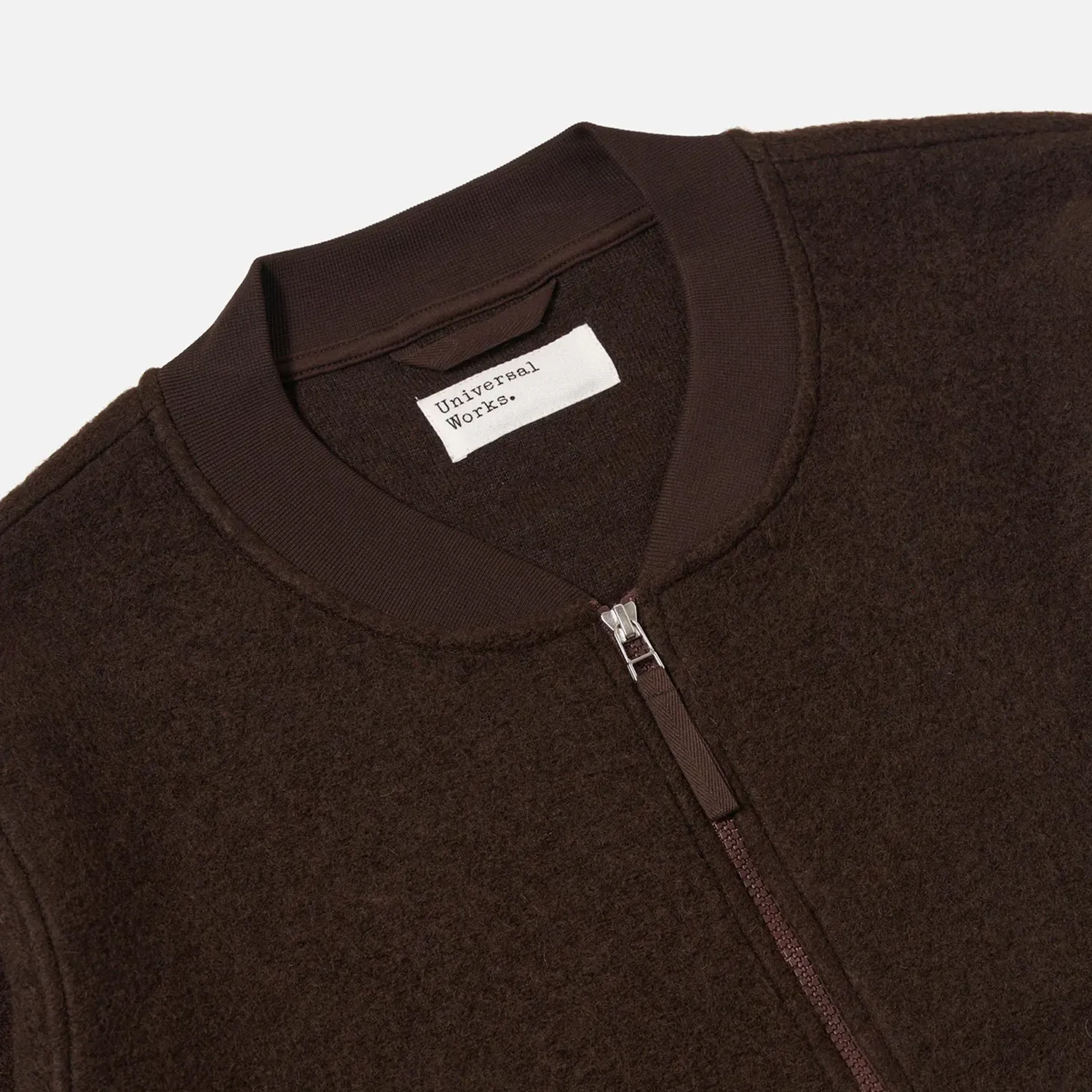 Zip Bomber Wool Fleece - Brown sold by Stomping Ground product image thumbnail 2