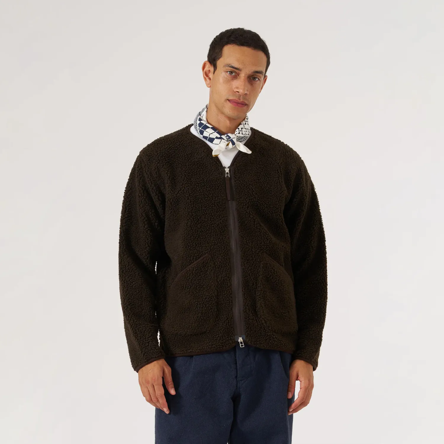 Zip Liner Jacket Galaxy Fleece - Brown sold by Stomping Ground product image thumbnail 3