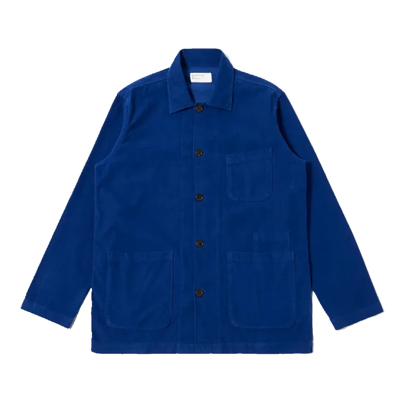 Bakers Overshirt - Fine Cord Work Blue sold by Stomping Ground