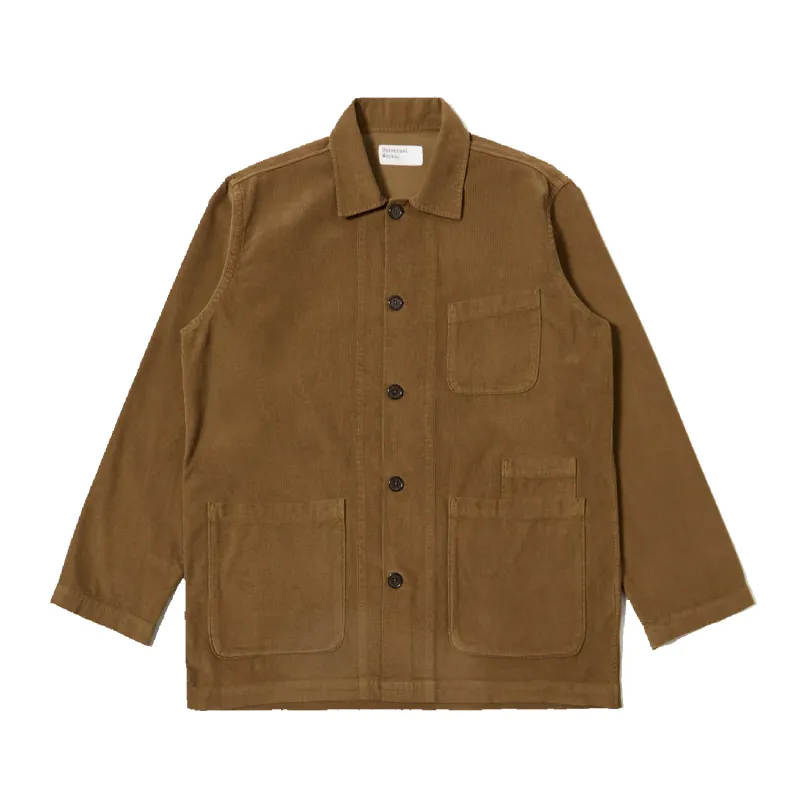 Bakers Overshirt - Fine Cord Khaki sold by Stomping Ground