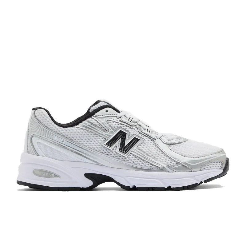 New Balance  740 - U740NW2 - White w/ Silver Metallic & Black sold by Stomping Ground