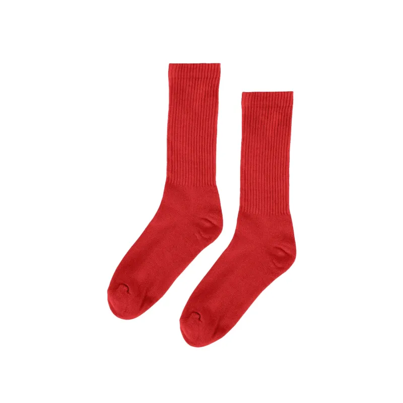 Organic Active Sock - Scarlet Red made by Colorful Standard