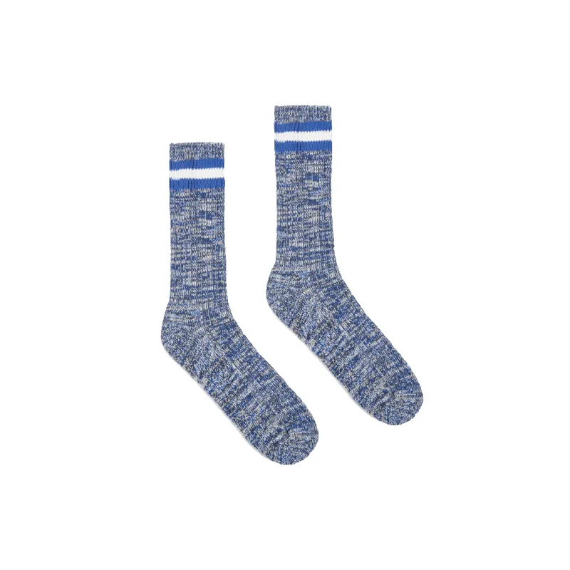 Cotton Everyday Stripe Sock - Navy sold by Stomping Ground