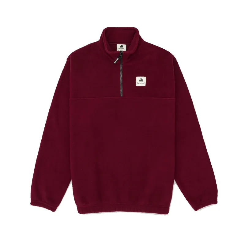 Courcelle 1/4 Zip - Bordeaux made by Stomping Ground