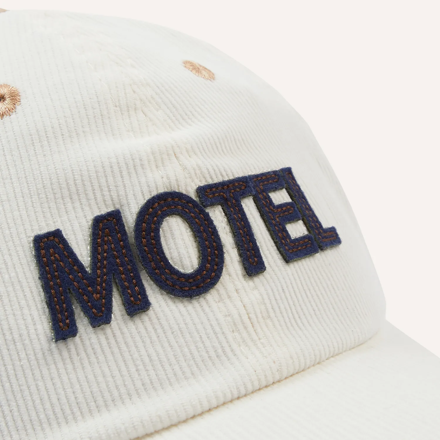 Motel Felt Applique Baseball Cap - Ecru sold by Stomping Ground product image thumbnail 2