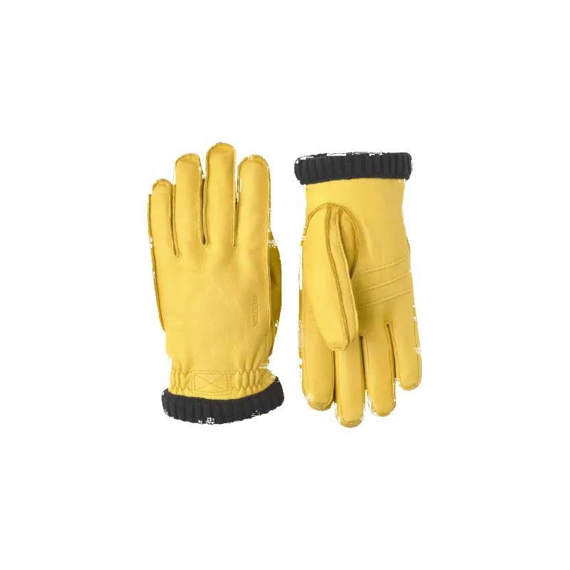 Deerskin Primaloft Gloves - Natural Yellow made by HESTRA