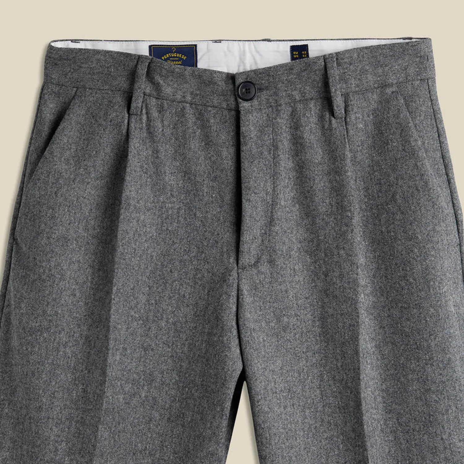 Single Pleat Trouser - Grey sold by Stomping Ground product image thumbnail 2