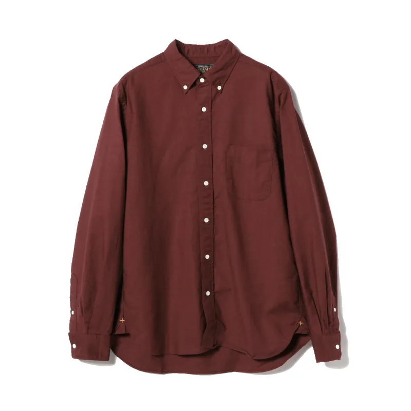 Button Down Colour Oxford - Burgundy sold by Stomping Ground