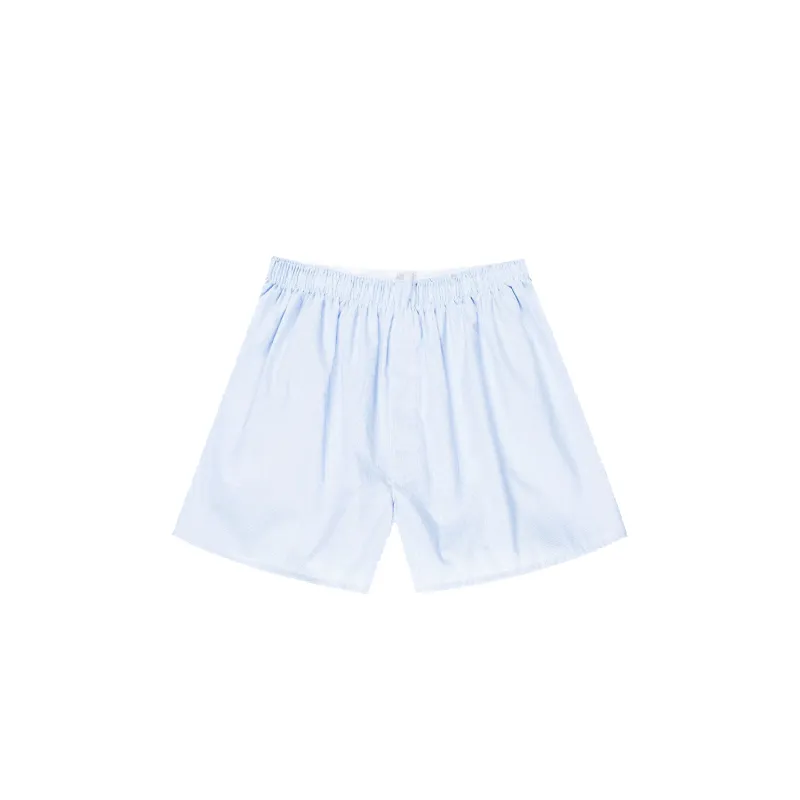 Classic Boxer Short - Light Blue Micro Gingham sold by Stomping Ground