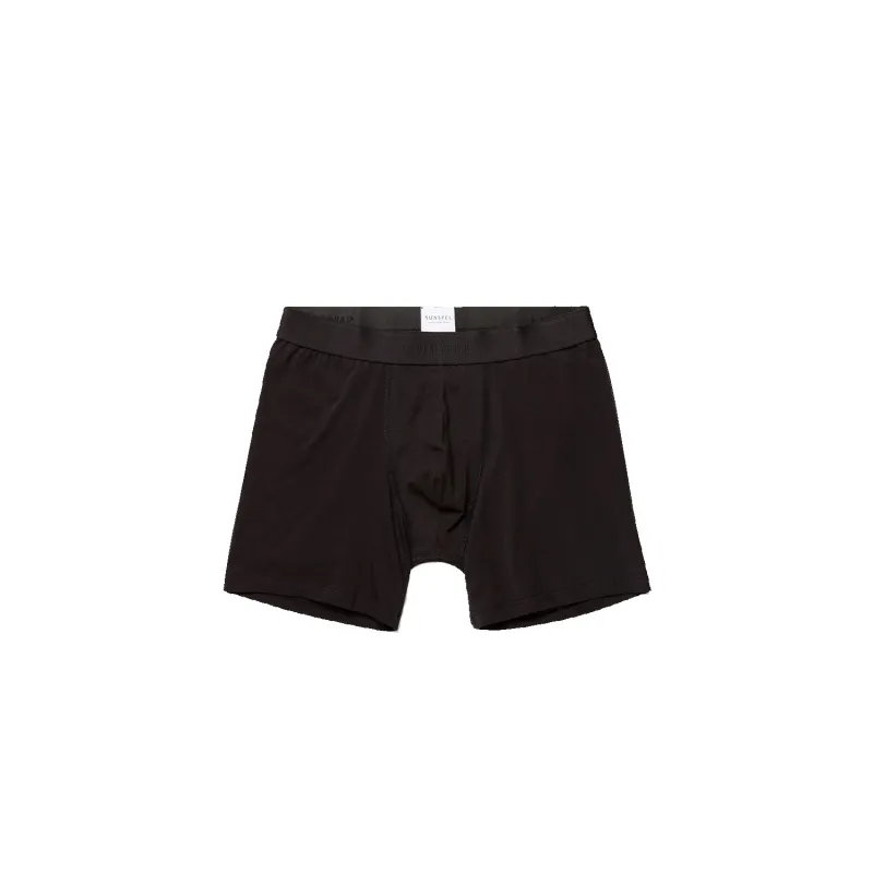 Stretch Cotton Boxer Brief - Black sold by Stomping Ground