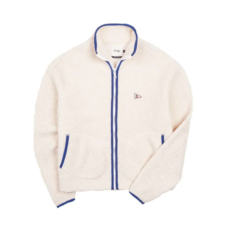 Boucle Wool Zip Jacket - Ecru sold by Stomping Ground