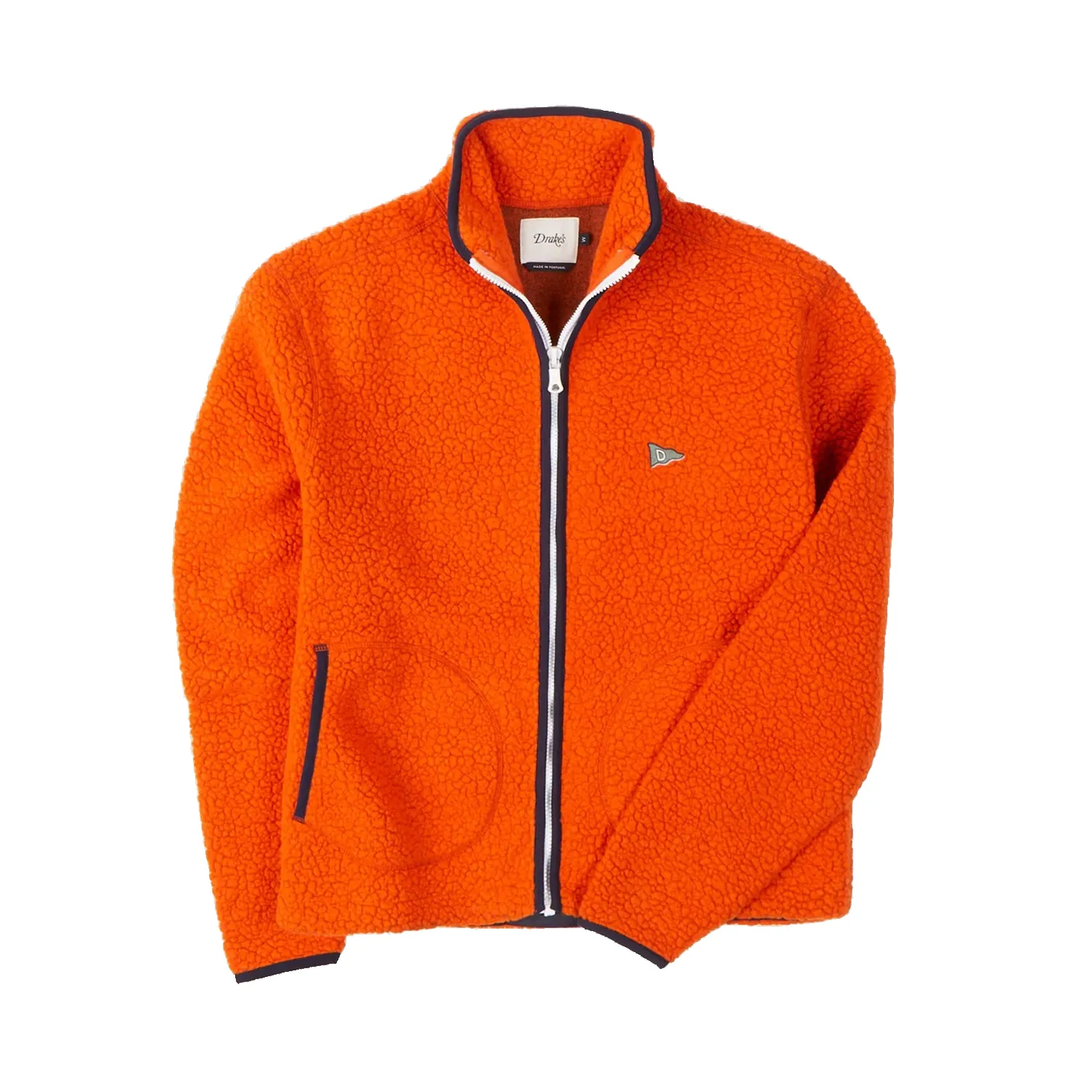 Boucle Wool Zip Jacket - Orange sold by Stomping Ground