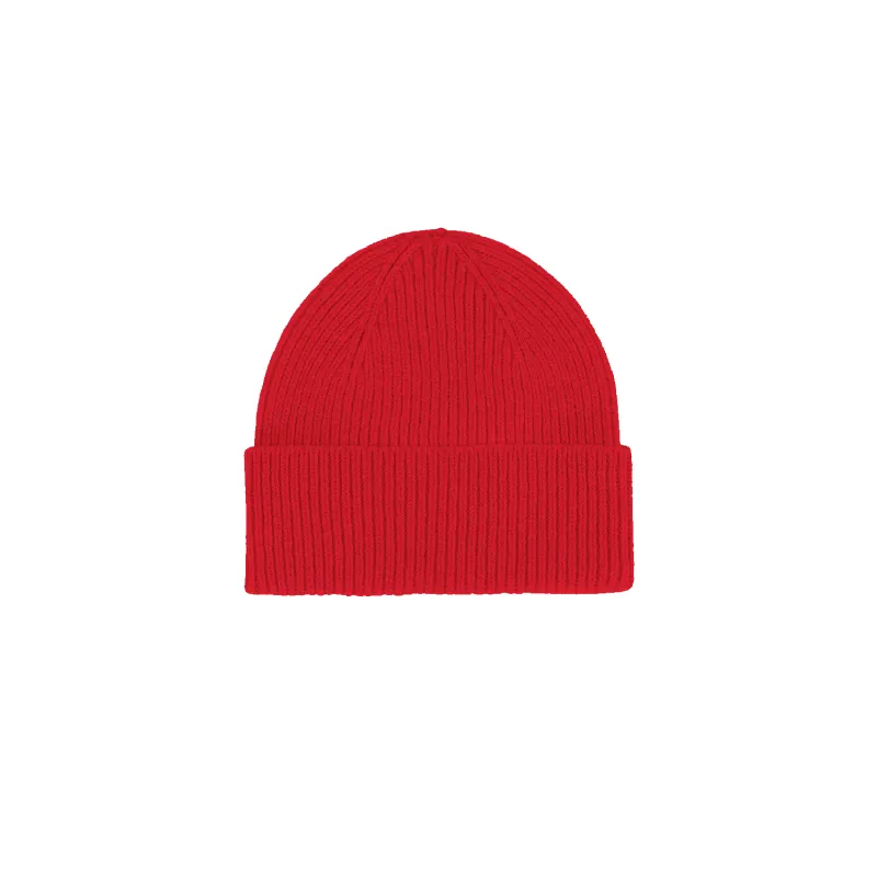 Merino Wool Beanie - Scarlet Red sold by Stomping Ground