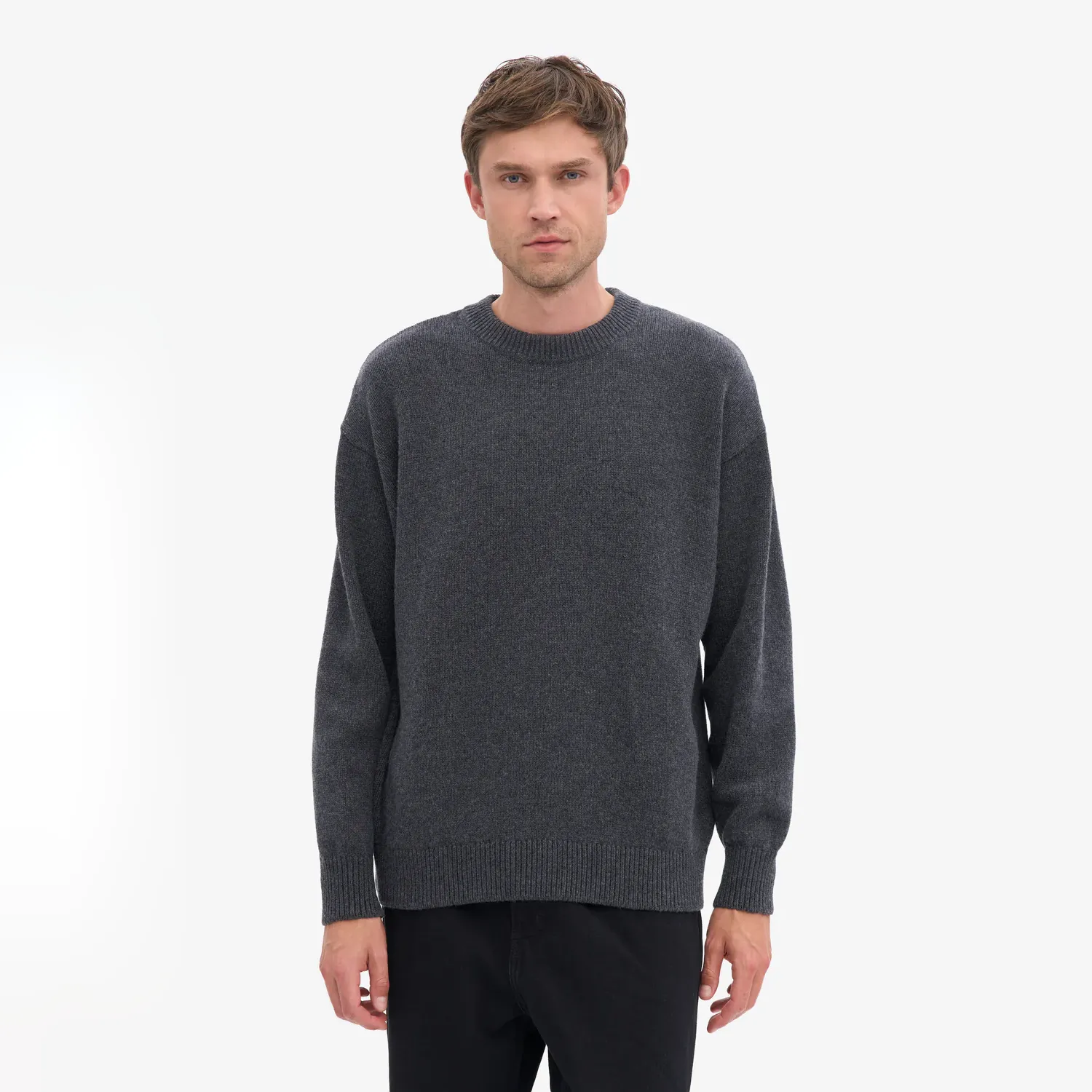 Oversized Merino Crewneck - Lava Grey sold by Stomping Ground product image thumbnail 2
