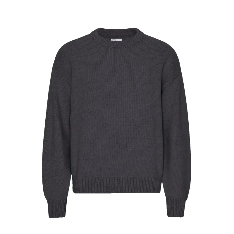 Oversized Merino Crewneck - Lava Grey made by Colorful Standard