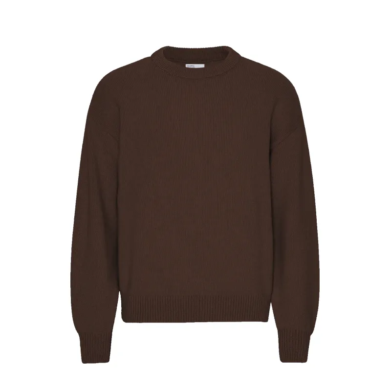 Oversized Merino Crewneck - Coffee Brown made by Colorful Standard