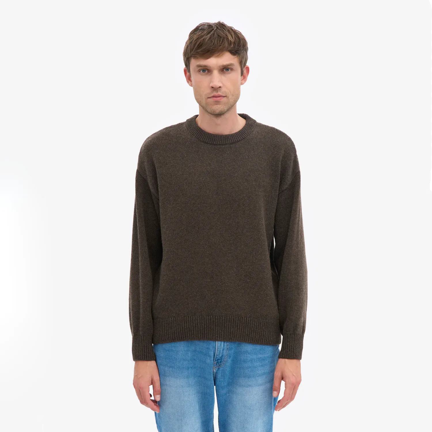 Oversized Merino Crewneck - Coffee Brown sold by Stomping Ground product image thumbnail 2