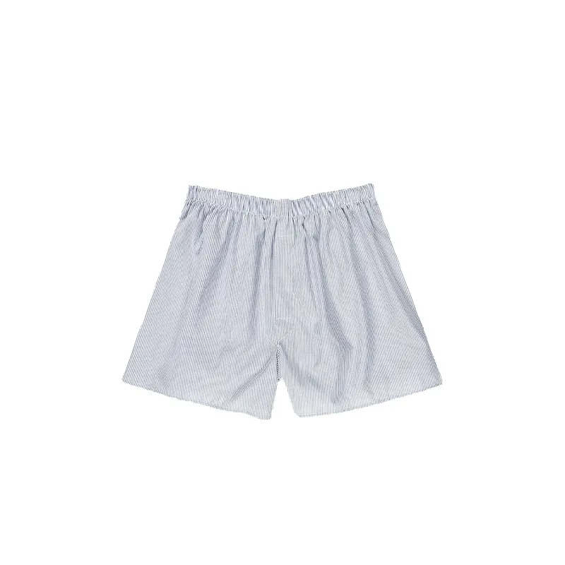 Classic Boxer Short - White/Navy Pinstripe sold by Stomping Ground