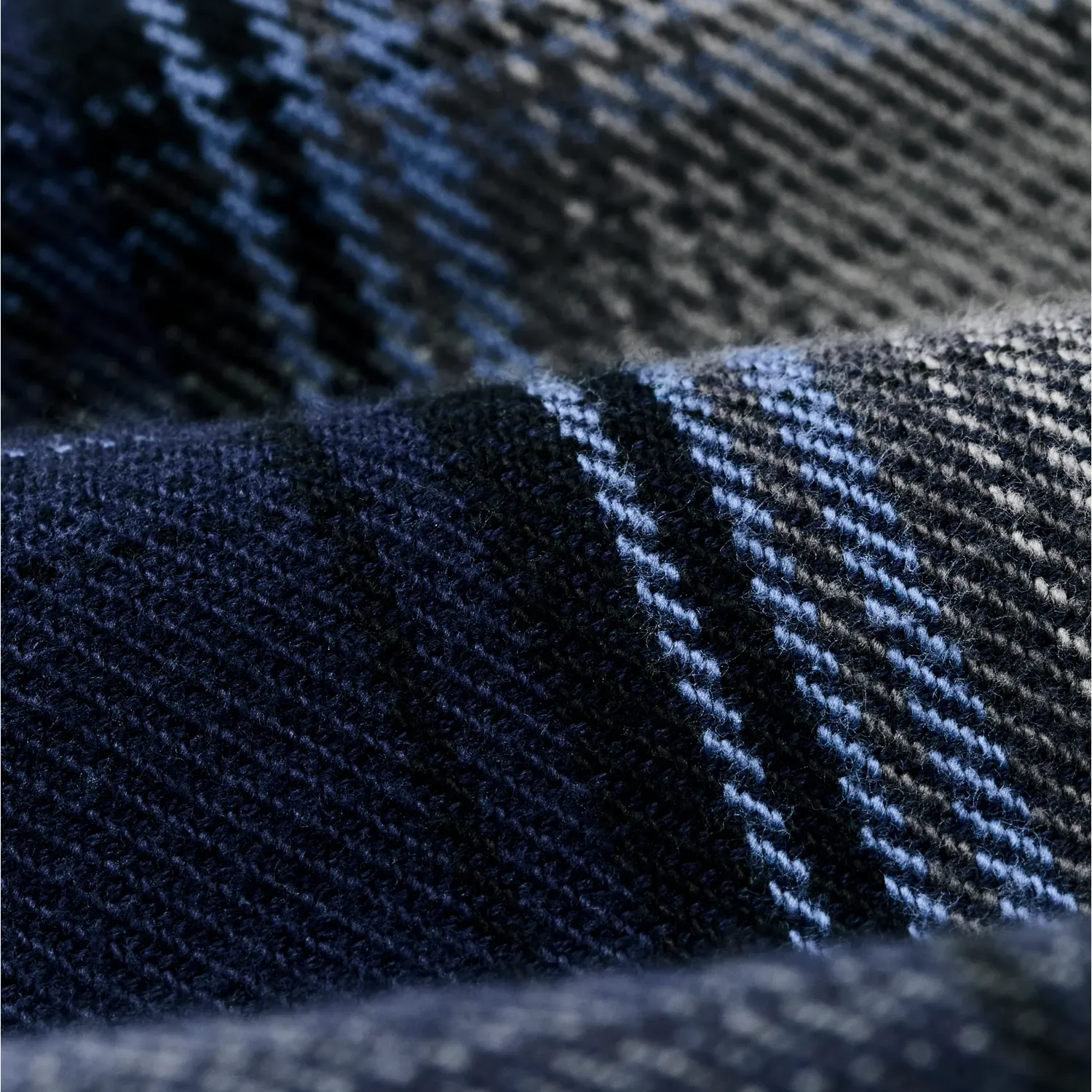 Vintage Flannel Work Shirt - Light Blue Navy sold by Stomping Ground product image thumbnail 3