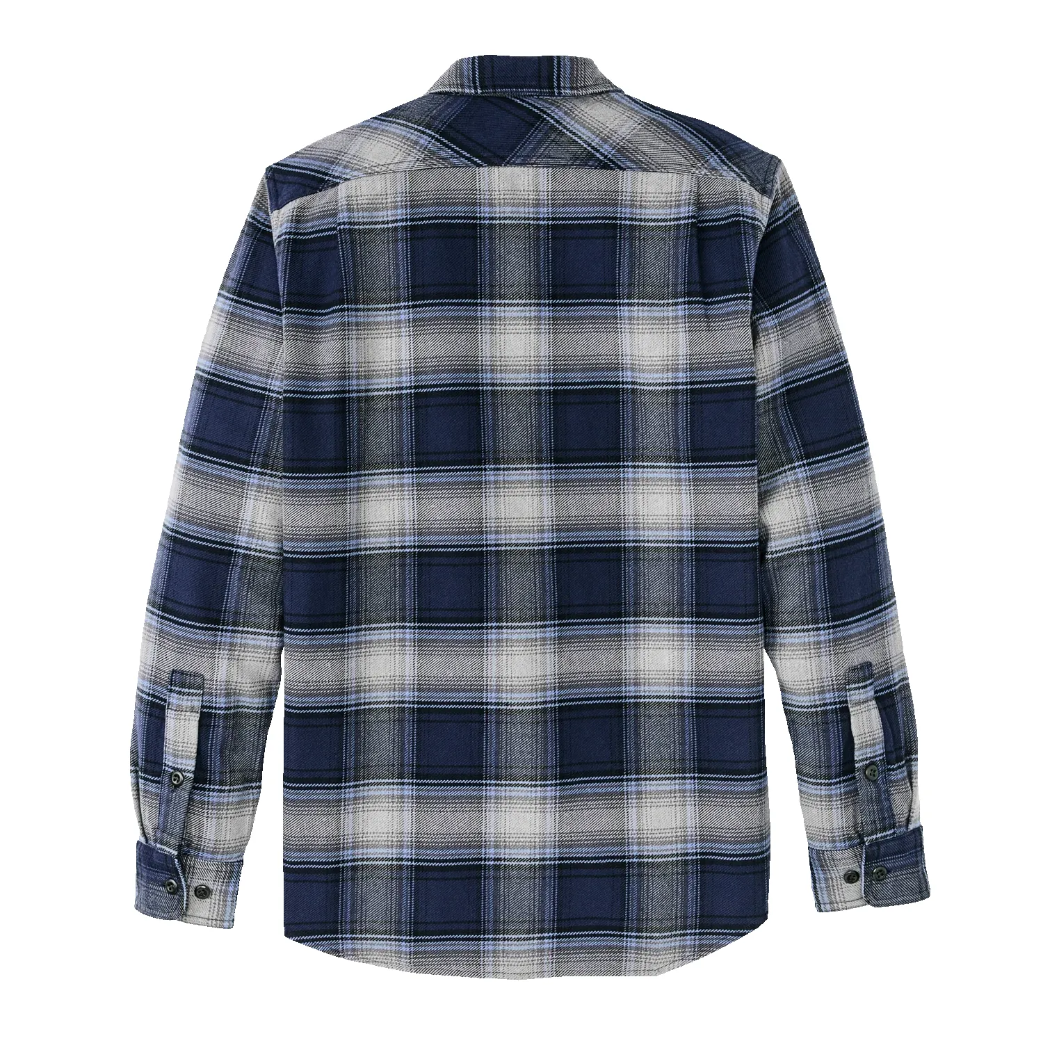 Vintage Flannel Work Shirt - Light Blue Navy sold by Stomping Ground product image thumbnail 2