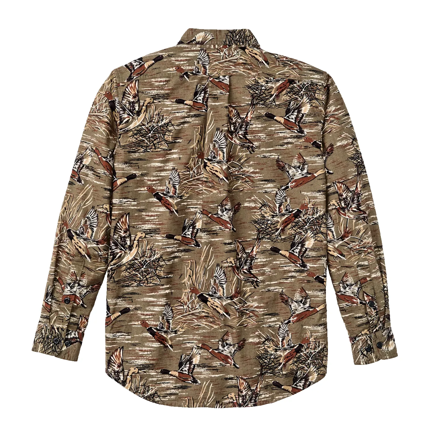 Field Flannel Shirt - Brown / Marsh Print sold by Stomping Ground product image thumbnail 3