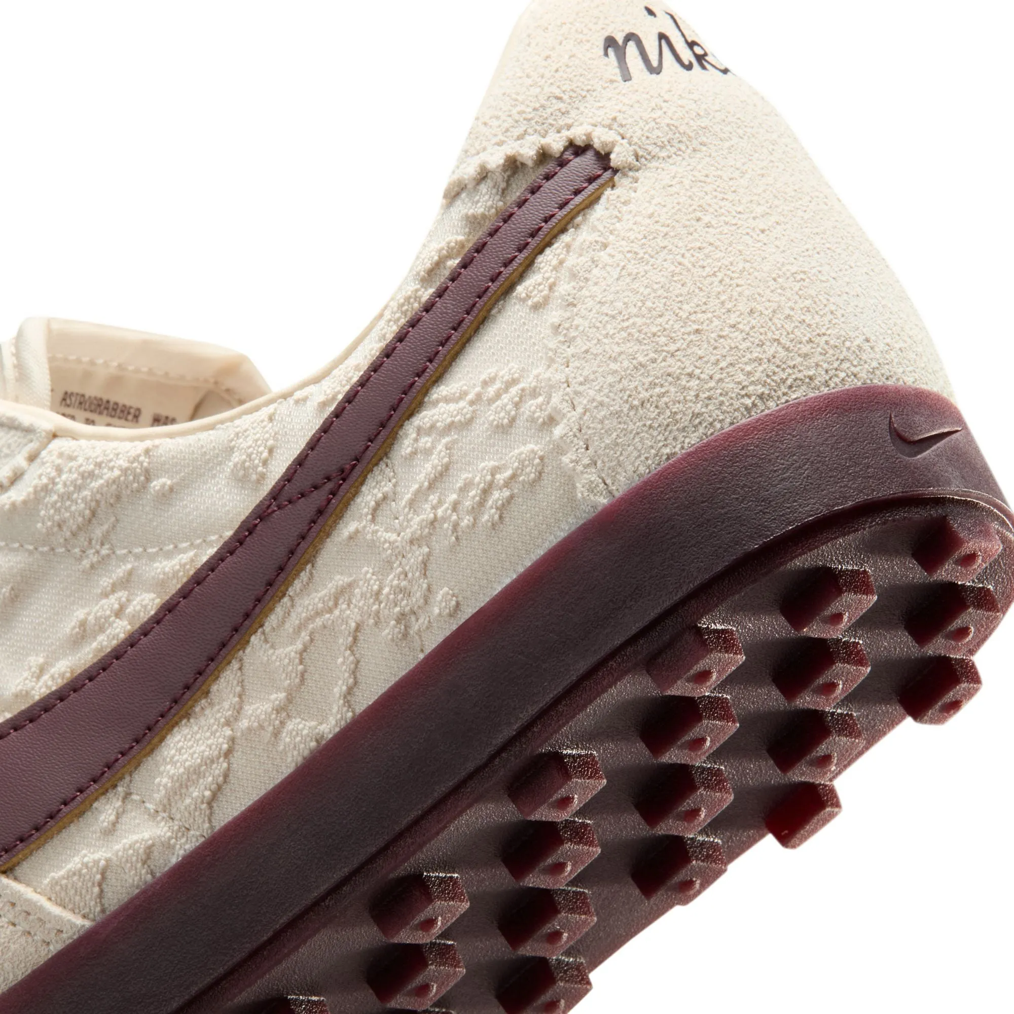 Women's Nike Astrograbber Leather SE - Light Cream / Burgundy Crush sold by Stomping Ground product image thumbnail 3
