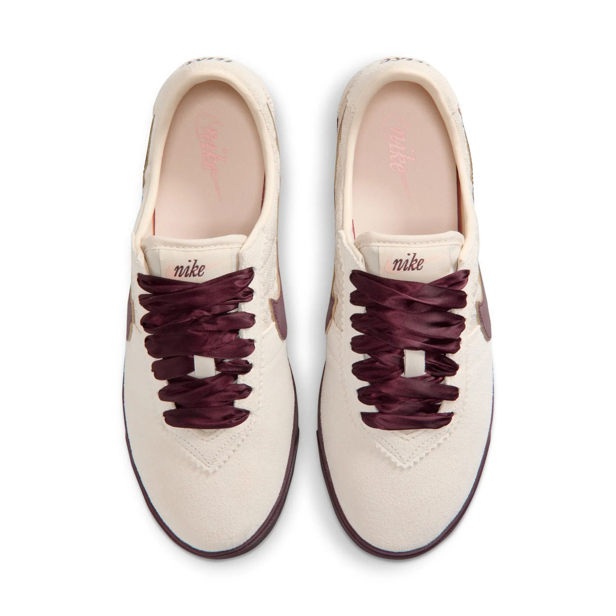 Women's Nike Astrograbber Leather SE - Light Cream / Burgundy Crush sold by Stomping Ground product image thumbnail 5