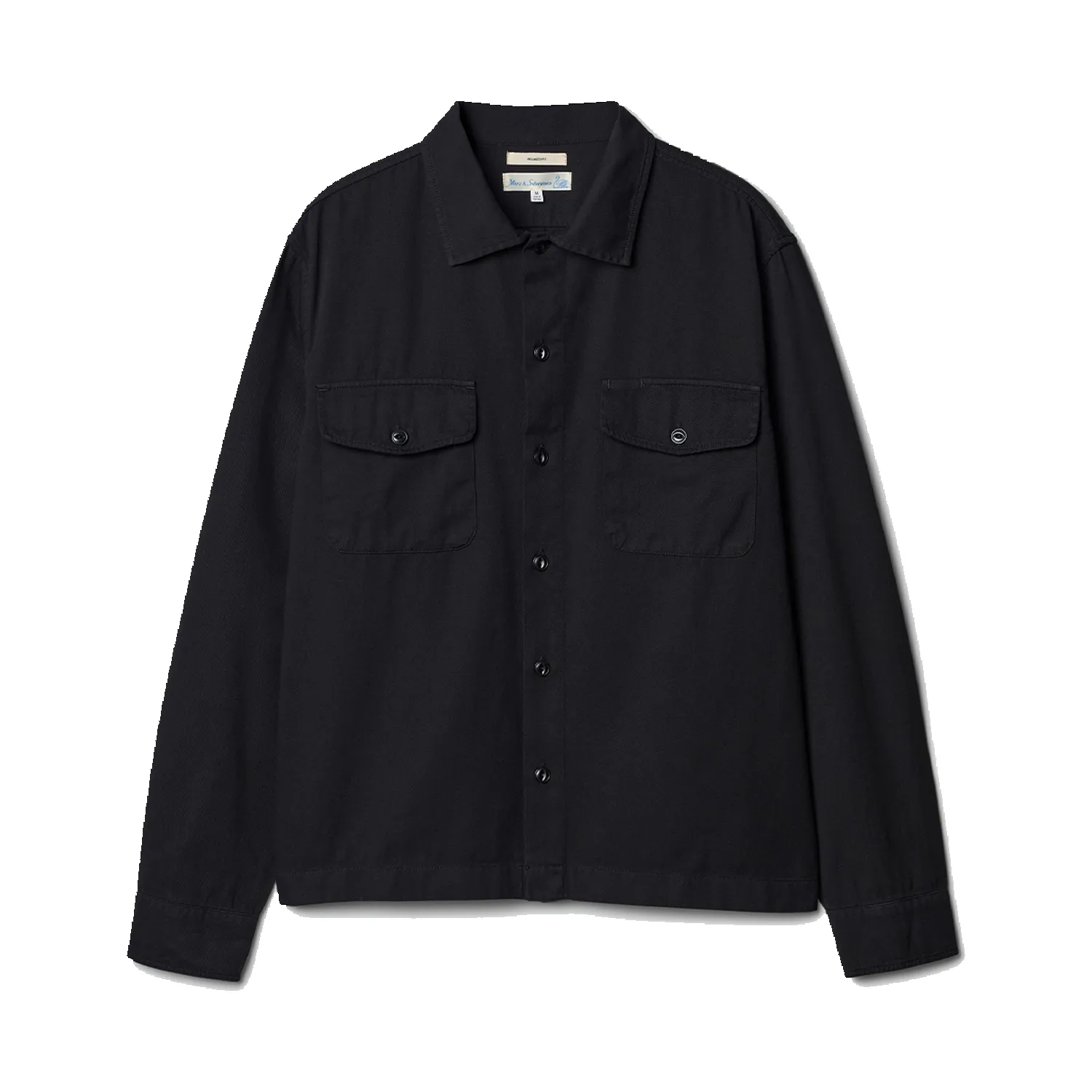 Workers Cotton Twill Shirt - Deep Black sold by Stomping Ground