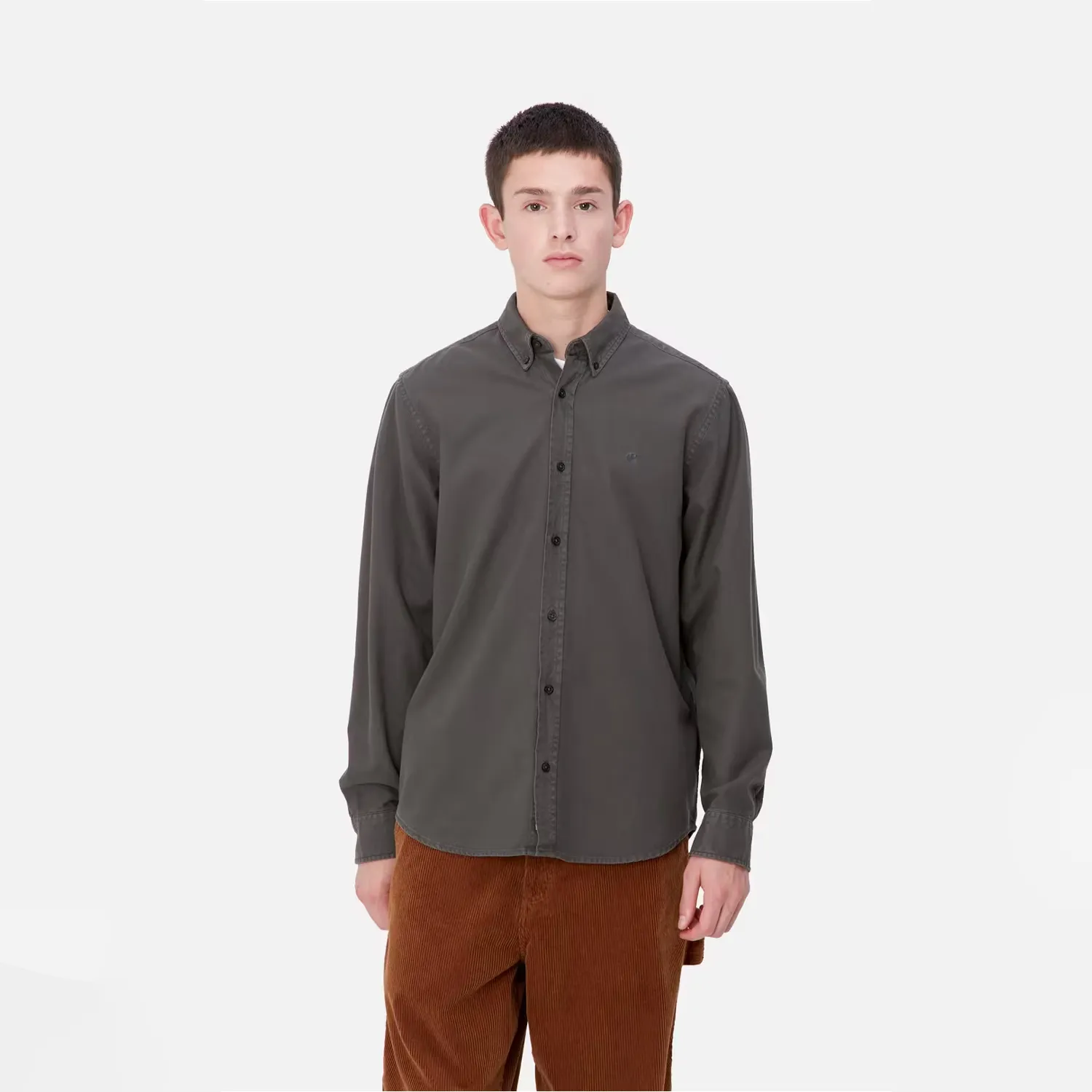 L/S Bolton Shirt - Graphite sold by Stomping Ground product image thumbnail 3
