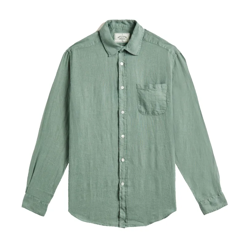 Linen Long Sleeve - Dry Green sold by Stomping Ground