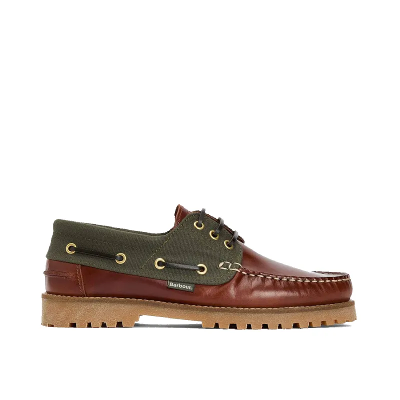 Barbour Deck Boat Shoe - Mahogany made by Barbour