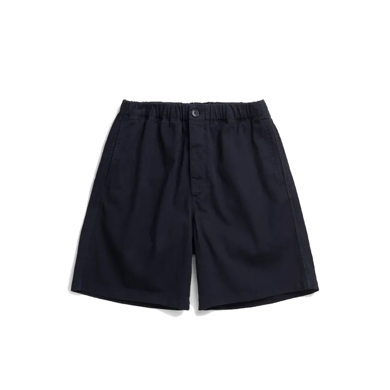 Trysil Regular Organic Stretch Twill Short - Dark Navy made by Norse Projects