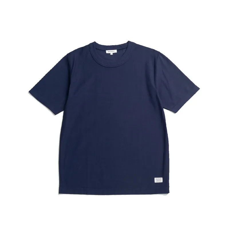 Elmelunde Organic Dry Cotton GMD T-Shirt - Workwear Blue made by Norse Projects