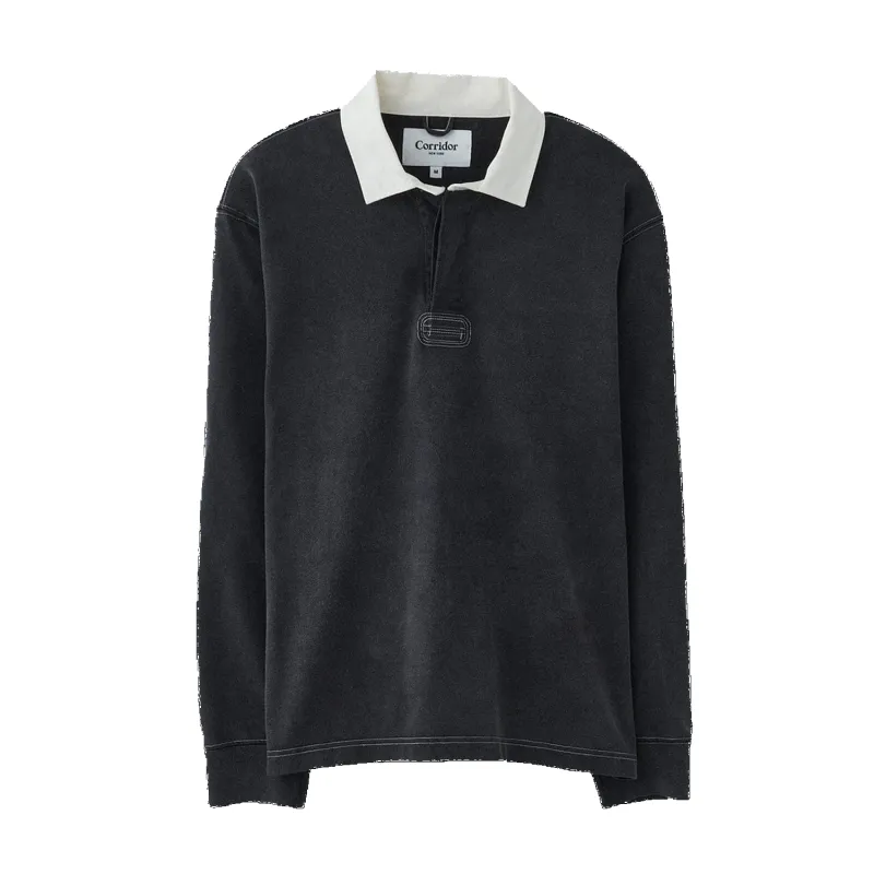 Rugby LS - Black sold by Stomping Ground