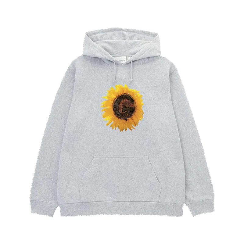 G-Flower Hooded Sweatshirt - Heather Grey made by Gramicci