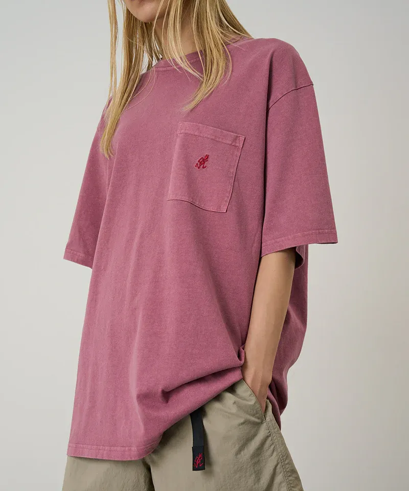 One Point Pocket Tee Pigment Dyed - Red Pigment sold by Stomping Ground product image thumbnail 2