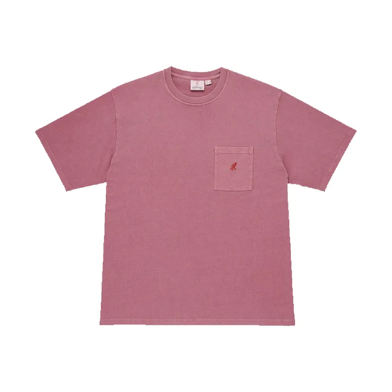 One Point Pocket Tee Pigment Dyed - Red Pigment made by Gramicci
