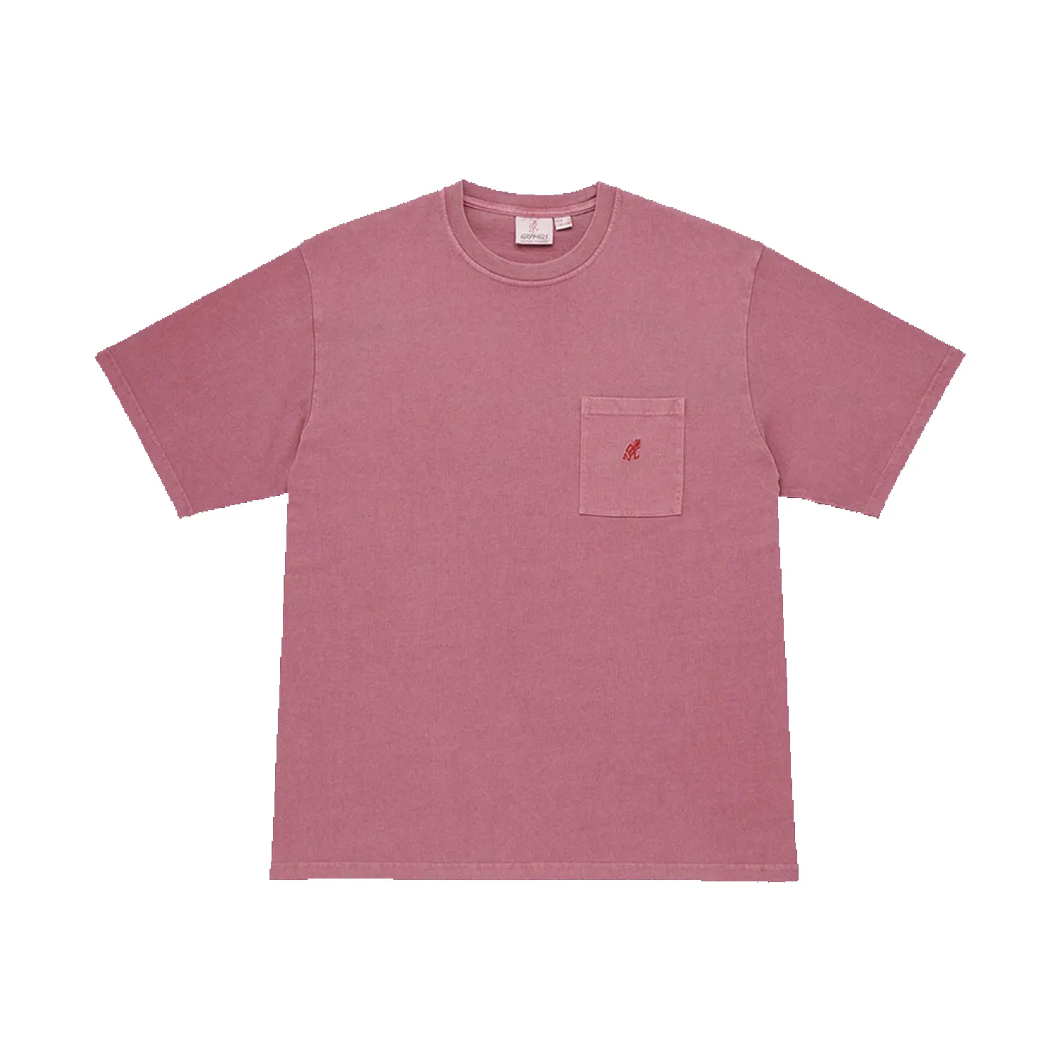 One Point Pocket Tee Pigment Dyed - Red Pigment sold by Stomping Ground