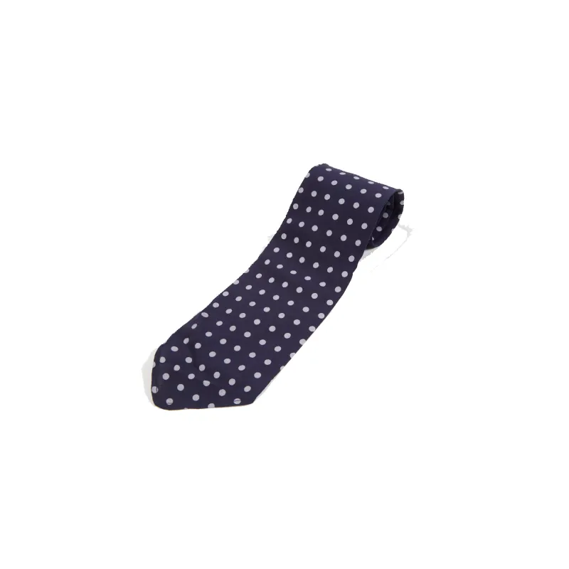 Dot Print Tie - Navy sold by Stomping Ground