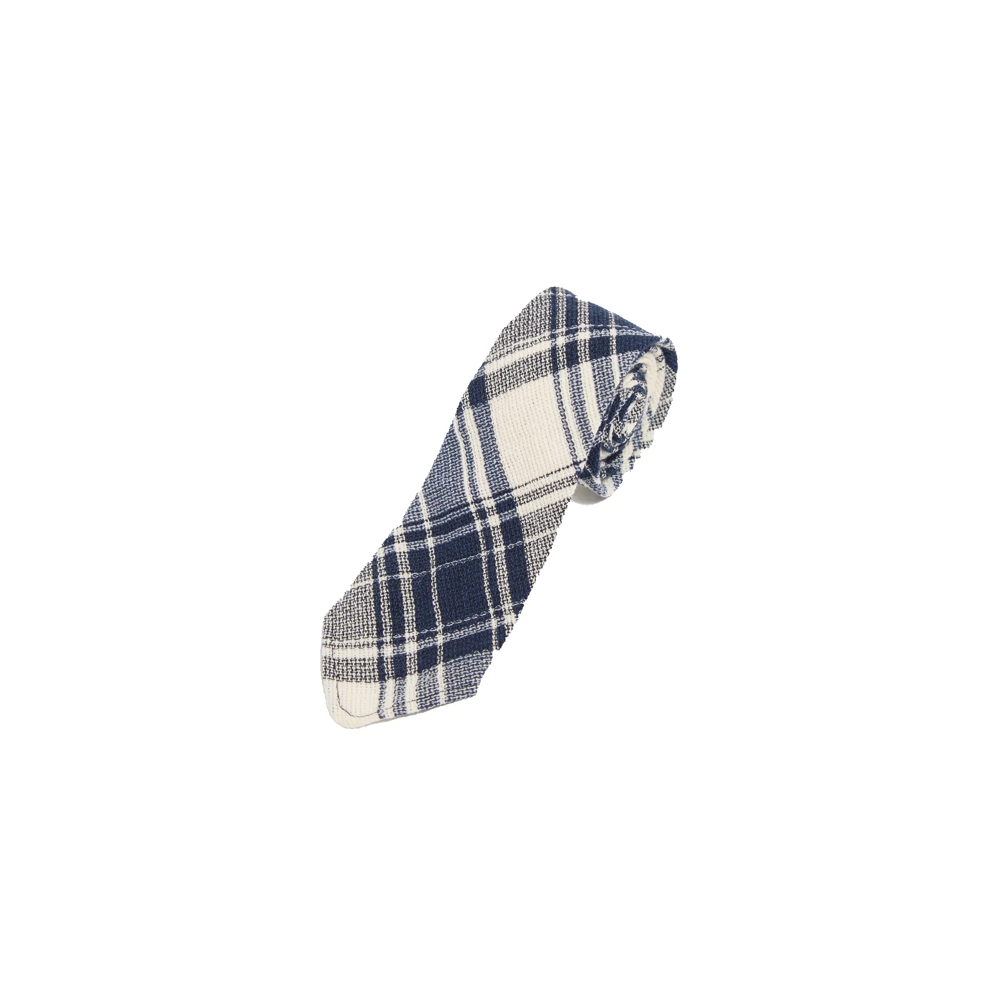 Texture Plaid Tie - Navy sold by Stomping Ground