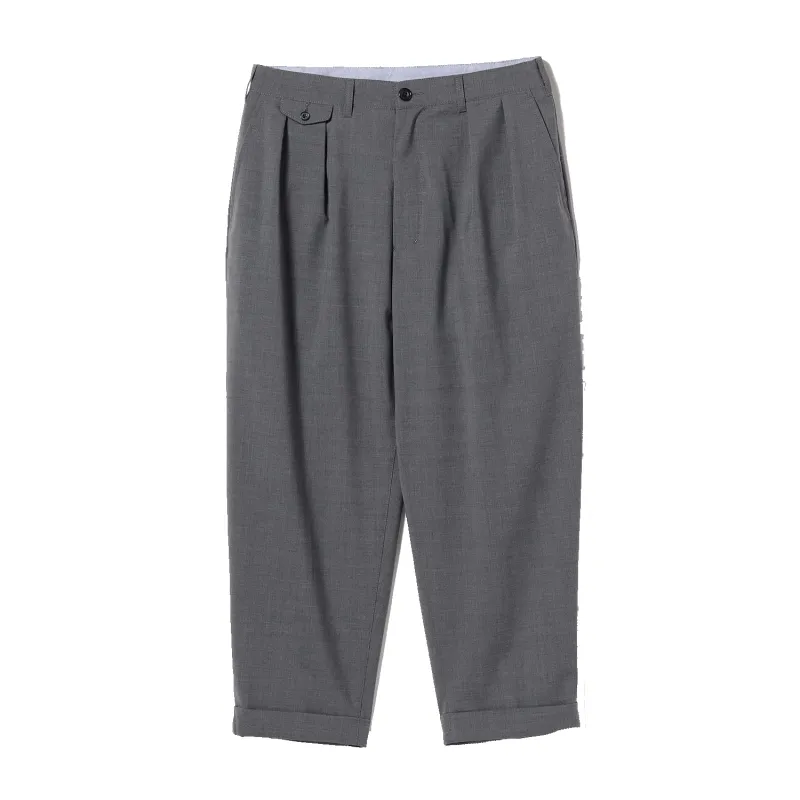 2 Pleats Tapered Wool Tropical - Grey made by BEAMS PLUS