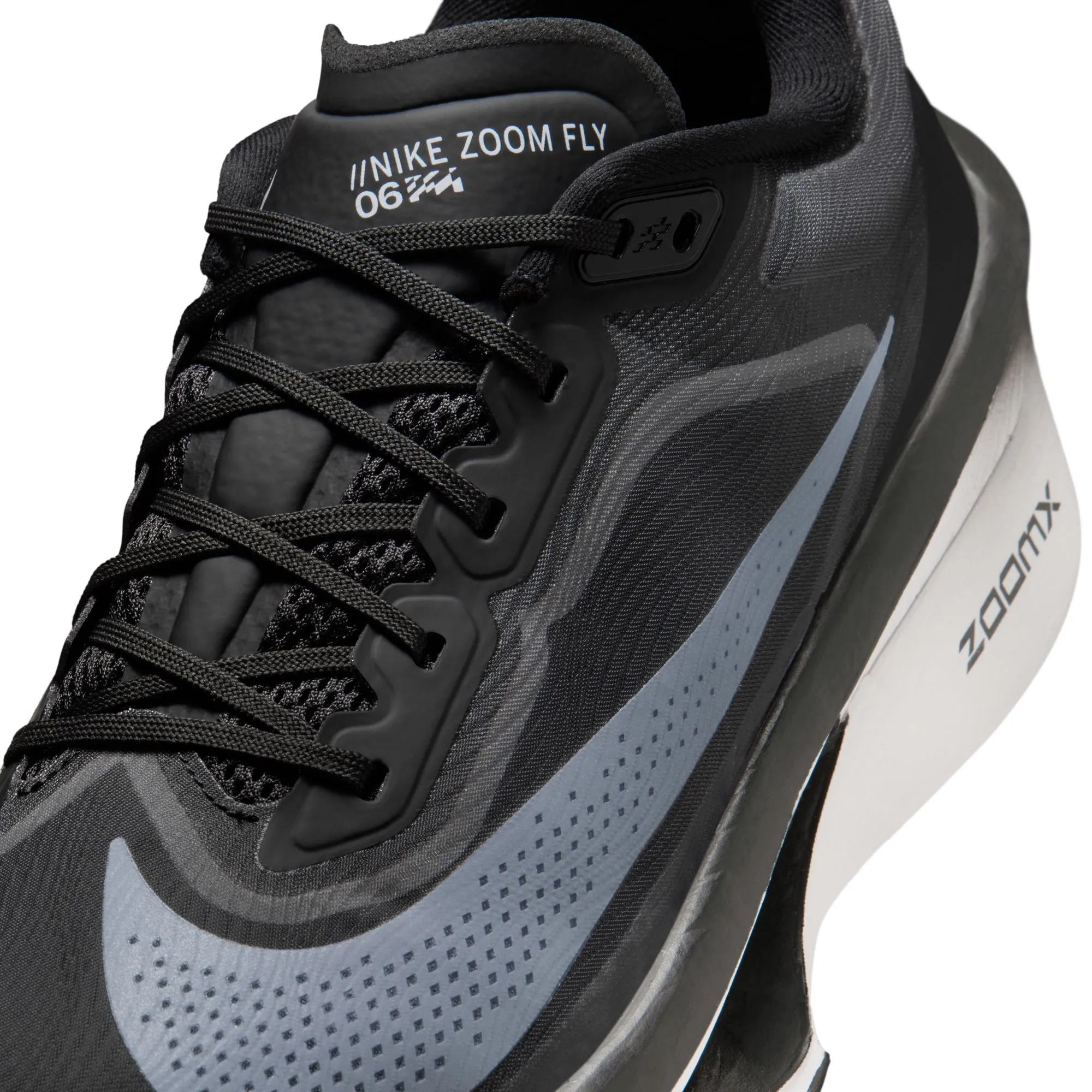 Zoom Fly 6 - Black / White-LT Smoke Grey sold by Stomping Ground product image thumbnail 2