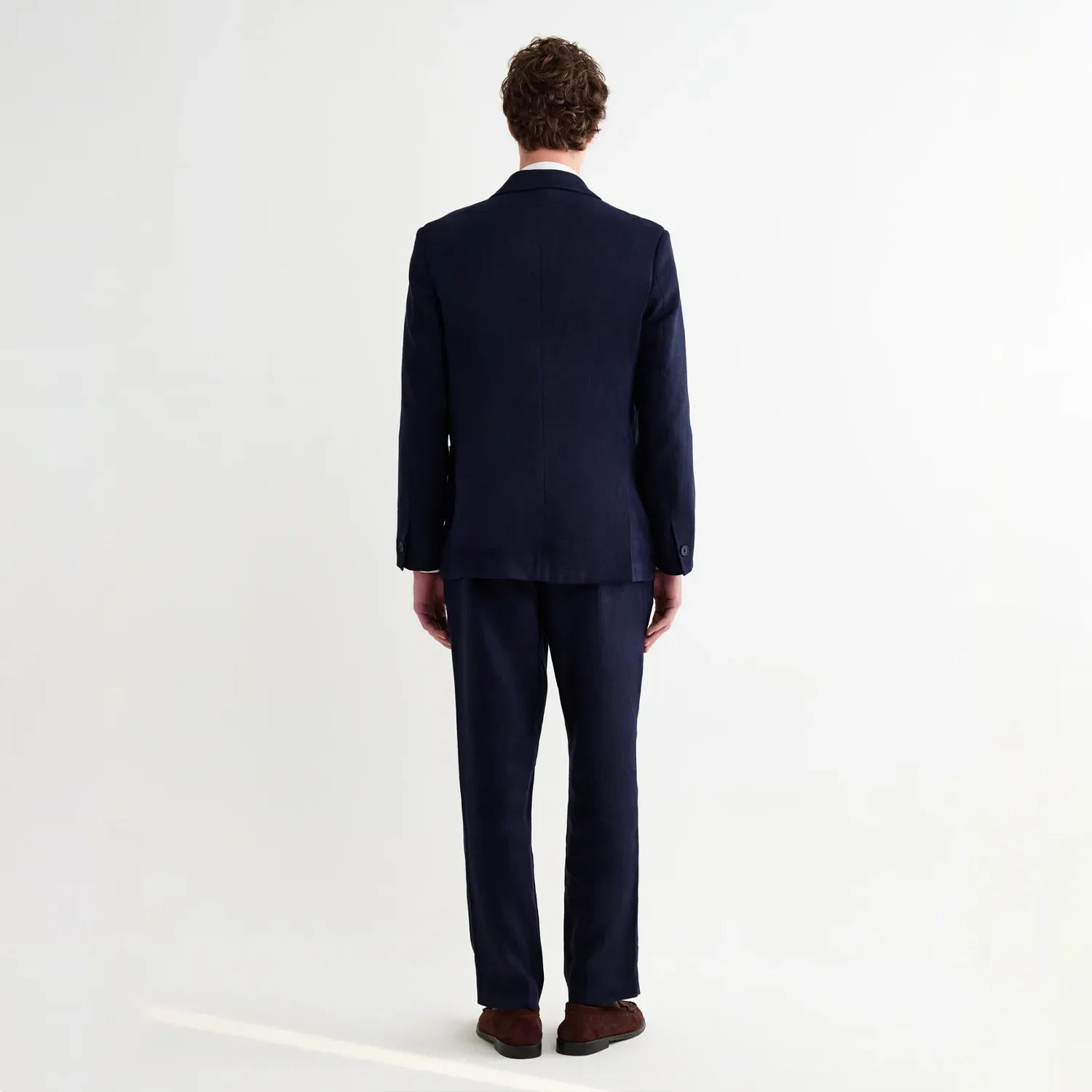 Vigo Double Breasted Blazer - Navy Linen sold by Stomping Ground product image thumbnail 3